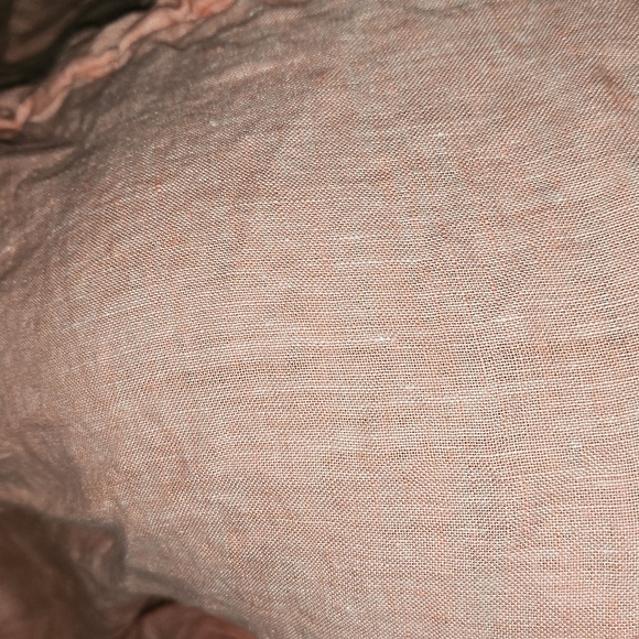 Anthropologie Harmony Hemp Salmon Pink King Duvet - Picture 8 of 11